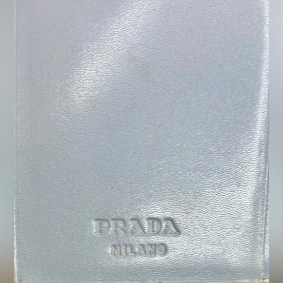 Prada Compact Wallet. Light Blue Soft Italian Leather EUC - Picture 5 of 8